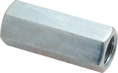 Empire - 5/8-11 Thread, 2-1/8" OAL Steel Standard Coupling Nut - Zinc-Plated Finish - Benchmark Tooling