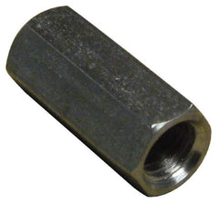 Empire - 1/4-20 Thread, 7/8" OAL Stainless Steel Standard Coupling Nut - Uncoated - Benchmark Tooling