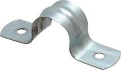 Empire - 1/2 Pipe, Carbon Steel, Galvanized Pipe, Conduit or Tube Strap - 2 Mounting Holes - Benchmark Tooling