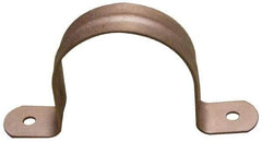 Empire - 2 Pipe, Carbon Steel, Copper Plated Pipe, Conduit or Tube Strap - 2 Mounting Holes - Benchmark Tooling