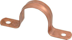 Empire - 1 Pipe, Carbon Steel, Copper Plated Pipe, Conduit or Tube Strap - 2 Mounting Holes - Benchmark Tooling