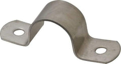 Empire - 3/4 Pipe, Grade 304 Stainless Steel, Pipe, Conduit or Tube Strap - 2 Mounting Holes - Benchmark Tooling