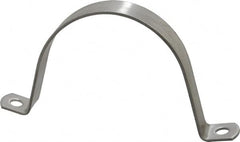 Empire - 4 Pipe, Grade 304 Stainless Steel, Pipe, Conduit or Tube Strap - 2 Mounting Holes - Benchmark Tooling