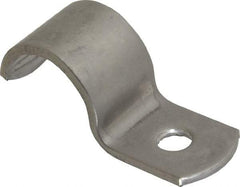 Empire - 1/2" Pipe, Grade 304 Stainless Steel," Pipe or Conduit Strap - 1 Mounting Hole - Benchmark Tooling