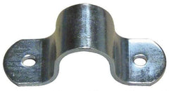 Empire - 2-1/2 Pipe, Carbon Steel, Electro Galvanized Pipe or Tube Strap - 4 Mounting Holes - Benchmark Tooling