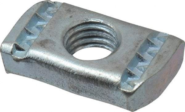 Empire - 1/2" Rod, Electro Galvanized Carbon Steel Strut Nut - Used for Attaching Hanger Rod or Other Accessories to Strut - Benchmark Tooling