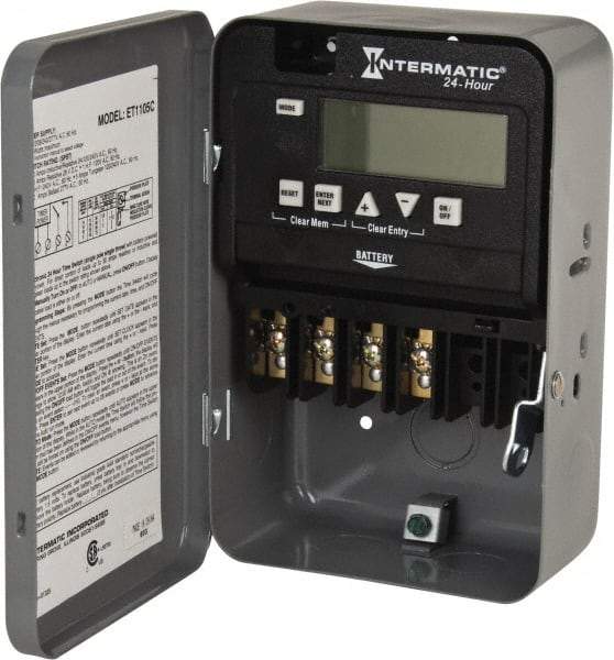 Intermatic - 24 hr Indoor Digital Electronic Timer Switch - 14 On/Off, 120/208/240/277 VAC, 50/60 Hz, - Benchmark Tooling