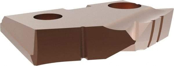 Allied Machine and Engineering - 34.5mm Diam x 3/16" Thick, Seat Code 2, 132° Included Angle Spade Drill Insert - AM200 Coated, Cobalt, Grade Super Cobalt, Series GEN2 T-A - Benchmark Tooling