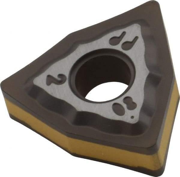 Iscar - WNMG432 PP Grade IC8250 Carbide Turning Insert - TiCN/Al2O3/TiN Finish, 80° Trigon, 1/2" Inscr Circle, 3/16" Thick, 1/32" Corner Radius - Benchmark Tooling