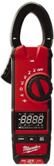 Milwaukee Tool - 2237-20, CAT III, Digital True RMS Clamp Meter with 1.3" Clamp On Jaws - 600 VAC/VDC, 600 AC/DC Amps, Measures Voltage, Capacitance, Continuity, Current, Resistance - Benchmark Tooling