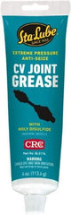 CRC - 4 oz Carded Lithium-12 Gel Paste Grease - Dark Gray, Nonflammable, 275°F Max Temp, NLGIG 1, - Benchmark Tooling