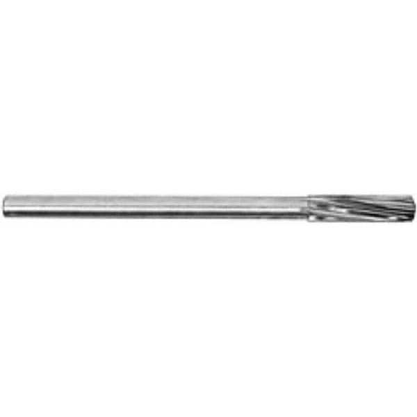 Chucking Reamer: 15/16″ Dia, 10″ OAL, 2-5/8″ Flute Length, Straight Shank, High Speed Steel 8 Flute, RH