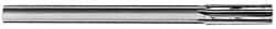 Made in USA - 21/64" High Speed Steel 6 Flute Chucking Reamer - Spiral Flute, 21/64" Straight Shank, 1-1/2" Flute Length, 4-5/8" OAL - Benchmark Tooling