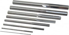 Value Collection - 1/32" to 1/4", Chucking Reamer Set - Straight Flute, Right Hand Cut, 8 Pieces - Benchmark Tooling