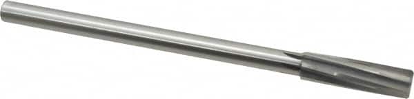 Made in USA - 9/16" Carbide-Tipped 6 Flute Chucking Reamer - Spiral Flute, 7/16" Straight Shank, 2" Flute Length, 8" OAL - Benchmark Tooling