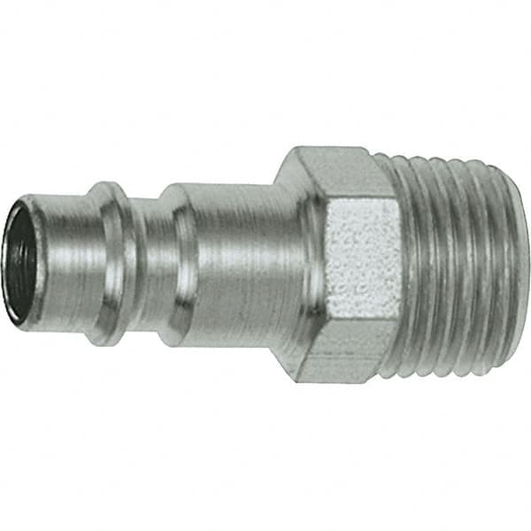 Dynabrade - Male NPT Pneumatic Hose Plug - Steel, 1/4" Body Diam - Benchmark Tooling