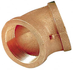 Merit Brass - Class 125, 3/8" Internal Pipe, Lead Free Brass 45° Elbow - FNPT x FNPT - Benchmark Tooling