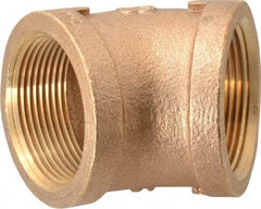 Merit Brass - Class 125, 1-1/2" Internal Pipe, Brass 45° Street Elbow - FNPT x FNPT - Benchmark Tooling