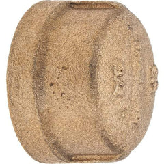 Merit Brass - Class 125, 3/4" Internal Pipe, Brass End Cap - FNPT - Benchmark Tooling