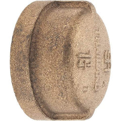 Merit Brass - Class 125, 1-1/4" Internal Pipe, Brass End Cap - FNPT - Benchmark Tooling