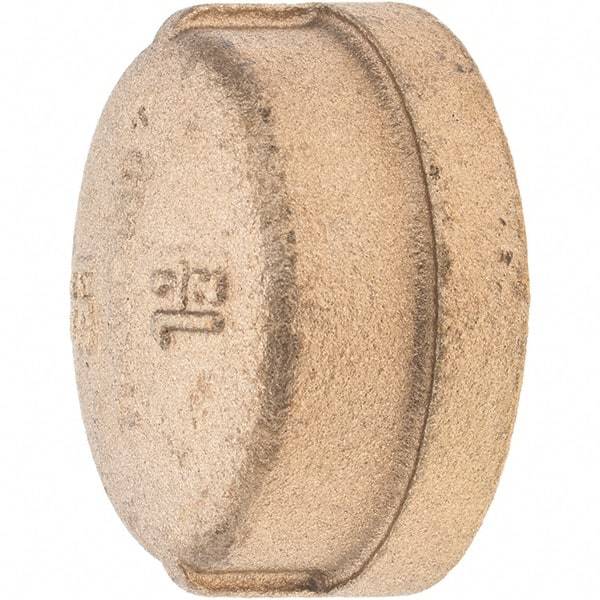 Merit Brass - Class 125, 1-1/2" Internal Pipe, Brass End Cap - FNPT - Benchmark Tooling