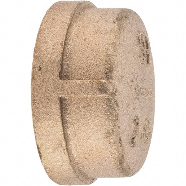 Merit Brass - Class 125, 2" Internal Pipe, Brass End Cap - FNPT - Benchmark Tooling