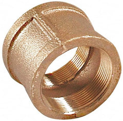 Merit Brass - Class 125, 2" Internal Pipe, Lead Free Brass Coupling - FNPT x FNPT - Benchmark Tooling