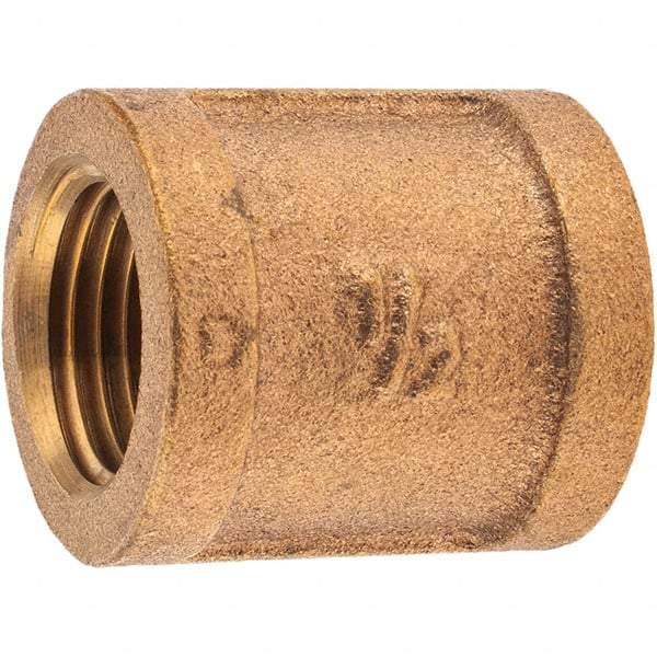 Merit Brass - Class 125, 1/2" Internal Pipe, Brass Coupling - FNPT x FNPT - Benchmark Tooling