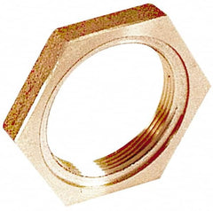 Merit Brass - Class 125, 1" Internal Pipe, Lead Free Brass Locknut - FNPT - Benchmark Tooling