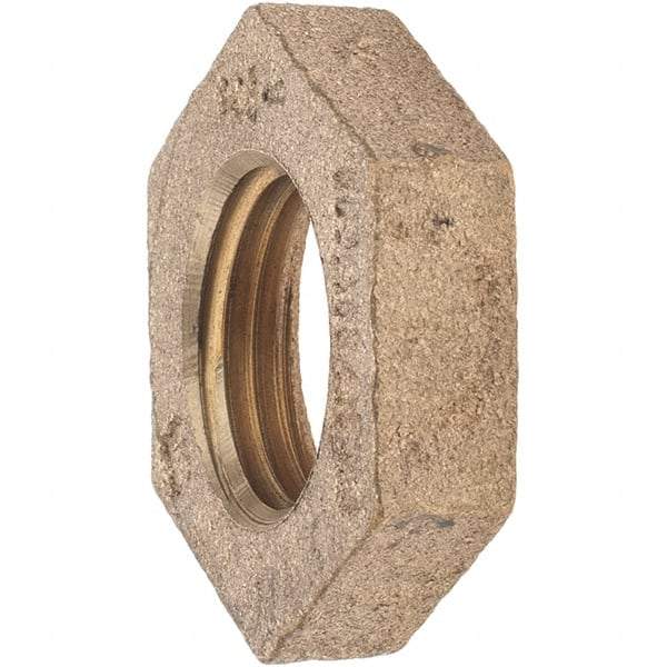 Merit Brass - Class 125, 1/2" Internal Pipe, Brass Locknut - FNPT - Benchmark Tooling