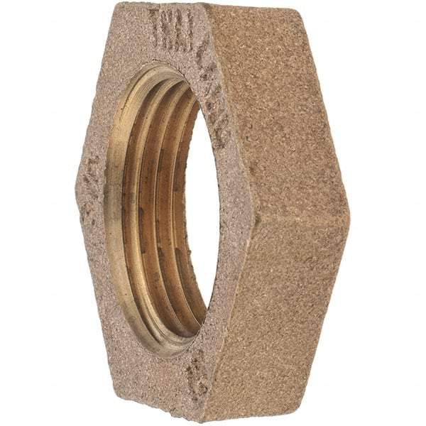 Merit Brass - Class 125, 3/4" Internal Pipe, Brass Locknut - FNPT - Benchmark Tooling