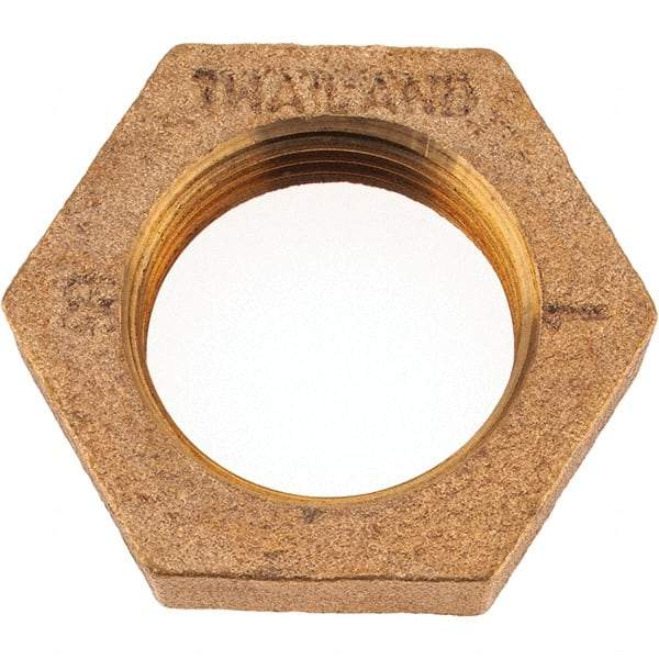 Merit Brass - Class 125, 1" Internal Pipe, Brass Locknut - FNPT - Benchmark Tooling