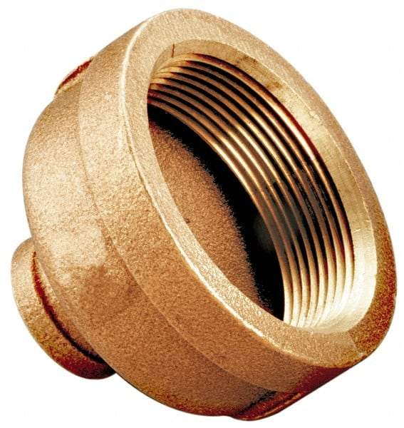 Merit Brass - Class 125, 3/4 x 1/2" Internal Pipe, Lead Free Brass Reducing Coupling - FNPT x FNPT - Benchmark Tooling