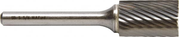 M.A. Ford - 19mm Cut Diam, 6mm Shank Diam, Cylinder with End Cut Head Double Cut Burr - Carbide, End Cut End, 19mm LOC, 64mm OAL - Benchmark Tooling