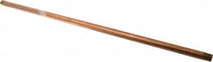 Merit Brass - 24" Long, 3/8" Pipe Threaded Brass Pipe Nipple - NPT Thread, Red Brass - Benchmark Tooling