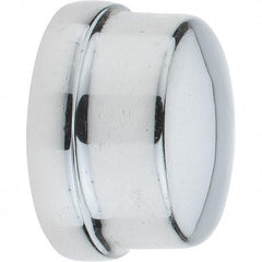 Merit Brass - Class 125, 1" Internal Pipe, Red Brass & Chrome End Cap - FNPT - Benchmark Tooling