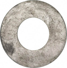 Value Collection - 1-1/2" Screw, Grade 2 Steel USS Flat Washer - 1.615" ID x 3.545" OD, 0.213" Thick, Galvanized Finish - Benchmark Tooling