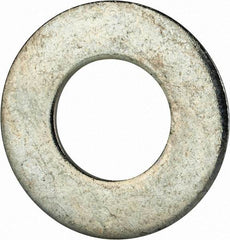 Value Collection - 5/8" Screw, Grade 2 Steel SAE Flat Washer - 21/32" ID x 1-5/16" OD, 0.121" Thick, Zinc-Plated Finish - Benchmark Tooling