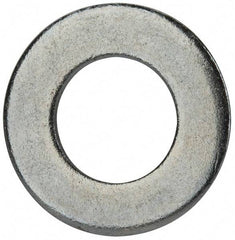Value Collection - 7/8" Screw, Grade 2 Steel SAE Flat Washer - 15/16" ID x 1-3/4" OD, 0.16" Thick, Zinc-Plated Finish - Benchmark Tooling
