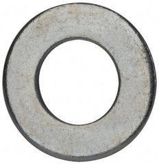 Value Collection - 1" Screw, Grade 2 Steel SAE Flat Washer - 1-1/16" ID x 2" OD, 0.16" Thick, Zinc-Plated Finish - Benchmark Tooling