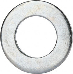 Value Collection - 1-1/8" Screw, Grade 2 Steel SAE Flat Washer - 1-3/16" ID x 2-1/4" OD, 0.16" Thick, Zinc-Plated Finish - Benchmark Tooling