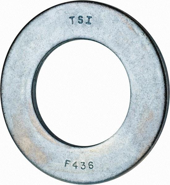 Value Collection - 2" Screw, Grade 2 Steel SAE Flat Washer - 2-1/8" ID x 3-3/4" OD, 0.201" Thick, Zinc-Plated Finish - Benchmark Tooling