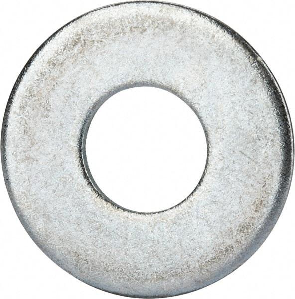 Value Collection - 7/8" Screw, Grade 2 Steel USS Flat Washer - 0.931" ID x 2.28" OD, 0.192" Thick, Zinc-Plated Finish - Benchmark Tooling