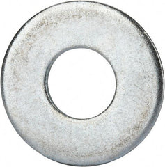 Value Collection - 7/8" Screw, Grade 2 Steel USS Flat Washer - 0.931" ID x 2.28" OD, 0.192" Thick, Zinc-Plated Finish - Benchmark Tooling