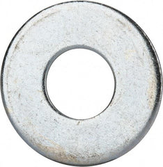 Value Collection - 1" Screw, Grade 2 Steel USS Flat Washer - 1.055" ID x 2.53" OD, 0.192" Thick, Zinc-Plated Finish - Benchmark Tooling