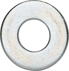 Value Collection - 1-1/8" Screw, Grade 2 Steel USS Flat Washer - 1.243" ID x 2.78" OD, 0.192" Thick, Zinc-Plated Finish - Benchmark Tooling