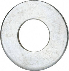 Value Collection - 1-1/4" Screw, Grade 2 Steel USS Flat Washer - 1.368" ID x 3.03" OD, 0.192" Thick, Zinc-Plated Finish - Benchmark Tooling