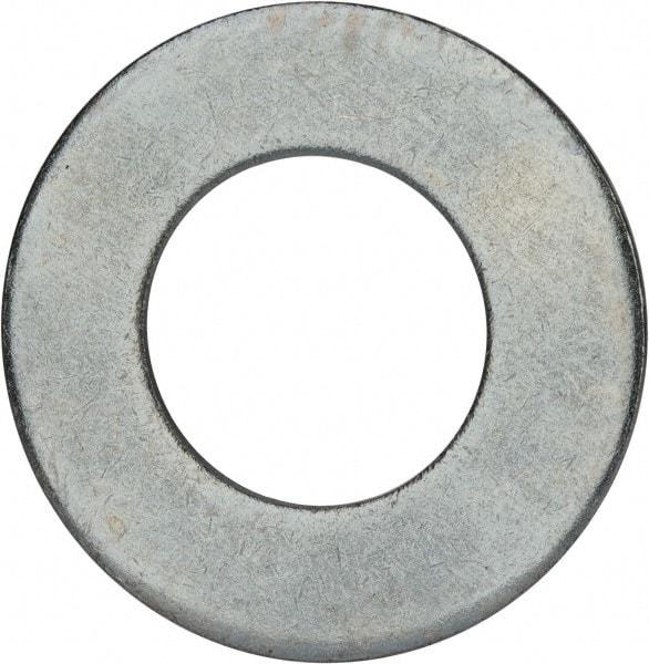 Value Collection - 2-1/2" Screw, Grade 2 Steel USS Flat Washer - 2.615" ID x 5.045" OD, 0.28" Thick, Zinc-Plated Finish - Benchmark Tooling