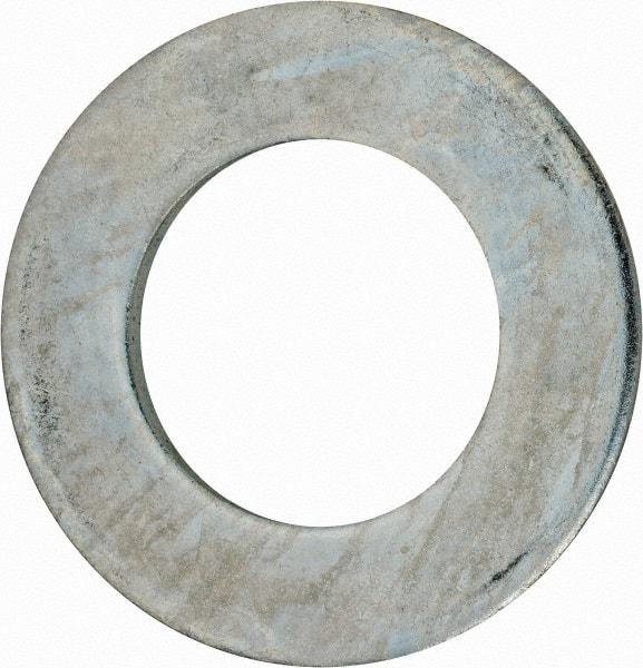 Value Collection - 3" Screw, Grade 2 Steel USS Flat Washer - 3.115" ID x 5.565" OD, 0.327" Thick, Zinc-Plated Finish - Benchmark Tooling