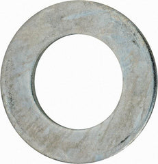 Value Collection - 3" Screw, Grade 2 Steel USS Flat Washer - 3.115" ID x 5.565" OD, 0.327" Thick, Zinc-Plated Finish - Benchmark Tooling